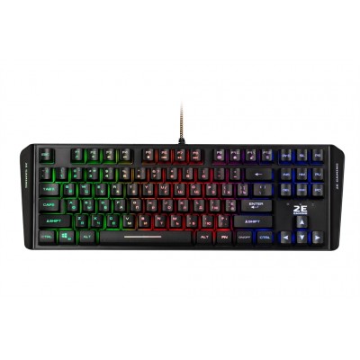 Купить ᐈ Кривой Рог ᐈ Низкая цена ᐈ Клавиатура 2E Gaming KG355 LED Ukr Black (2E-KG355UBK)