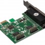 Купить ᐈ Кривой Рог ᐈ Низкая цена ᐈ Контроллер Frime AX99100 (ECF-PCIto2S1PAX99100.LP) PCI-E-2xRS232+1xLPT