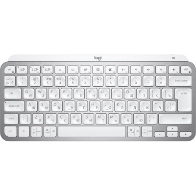 Купить ᐈ Кривой Рог ᐈ Низкая цена ᐈ Клавиатура беспроводная Logitech MX Keys Mini Wireless Illuminated UA Pale Gray (920-010499)