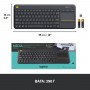 Купить ᐈ Кривой Рог ᐈ Низкая цена ᐈ Клавиатура беспроводная Logitech K400 Plus Black (920-007145)