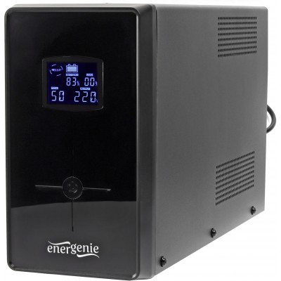 ИБП EnerGenie EG-UPS-035 2000VA, Line Int., AVR, 3xIEC+2xSchuko, USB, LCD, RJ11