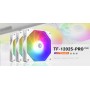 Купить ᐈ Кривой Рог ᐈ Низкая цена ᐈ Вентилятор ID-Cooling TF-12025 Pro ARGB Trio White, 120x120x25мм, 4-pin PWM