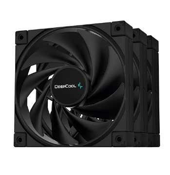 Купить ᐈ Кривой Рог ᐈ Низкая цена ᐈ Вентилятор DeepCool FK120-3 IN 1 Black, 120x120x25мм, 4-pin, черный