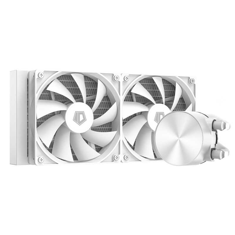 Купить ᐈ Кривой Рог ᐈ Низкая цена ᐈ Система водяного охлаждения ID-Cooling FX240 White, Intel: 2066/2011/1851/1700/1200/1151/115