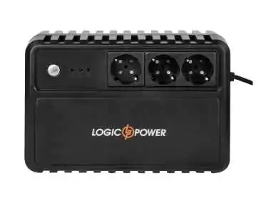 Купить ᐈ Кривой Рог ᐈ Низкая цена ᐈ ИБП LogicPower LP-400VA-3PS, Lin.int., AVR, 3 x евро, пластик