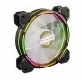 Купить ᐈ Кривой Рог ᐈ Низкая цена ᐈ Вентилятор Frime Iris LED Fan Think Ring RGB HUB (FLF-HB120TRRGBHUB16), 120х120х25 мм, 6-pin