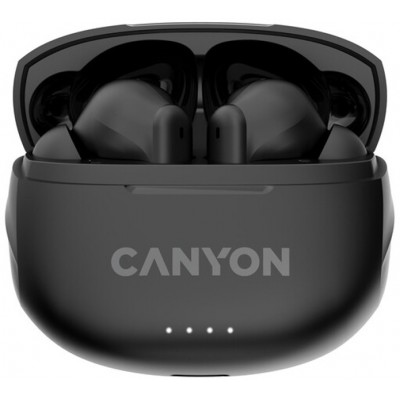 Купить ᐈ Кривой Рог ᐈ Низкая цена ᐈ Bluetooth-гарнитура Canyon TWS-8 ENC Black (CNS-TWS8B)