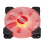 Купить ᐈ Кривой Рог ᐈ Низкая цена ᐈ Вентилятор Frime Iris LED Fan Mid Red (FLF-HB120MR8), 120х120х25 мм, 3-pin Molex, Black/Whit