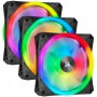 Купить ᐈ Кривой Рог ᐈ Низкая цена ᐈ Вентилятор Corsair iCUE QL120 RGB 3 Fan Pack (CO-9050098-WW), 120x120x25мм, 4-pin PWM, черны