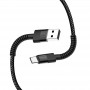 Кабель ColorWay USB - USB Type-C (M/M), 2.4 А, 1 м, Black (CW-CBUC063-BK)