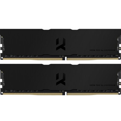 Купить ᐈ Кривой Рог ᐈ Низкая цена ᐈ Модуль памяти DDR4 2x8GB/3600 Goodram Iridium Pro Deep Black (IRP-K3600D4V64L18S/16GDC)