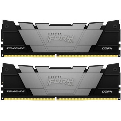 Купить ᐈ Кривой Рог ᐈ Низкая цена ᐈ Модуль памяти DDR4 2x16GB/3600 Kingston Fury Renegade Black (KF436C16RB12K2/32)