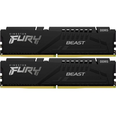 Купить ᐈ Кривой Рог ᐈ Низкая цена ᐈ Модуль памяти DDR5 2x32GB/6000 Kingston Fury Beast Black (KF560C40BBK2-64)