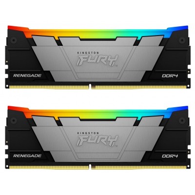 Купить ᐈ Кривой Рог ᐈ Низкая цена ᐈ Модуль памяти DDR4 2x16GB/3600 Kingston Fury Renegade RGB (KF436C16RB12AK2/32)