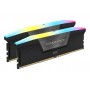 Купить ᐈ Кривой Рог ᐈ Низкая цена ᐈ Модуль памяти DDR5 2x48GB/5600 Corsair Vengeance RGB Black (CMH96GX5M2B5600C40)