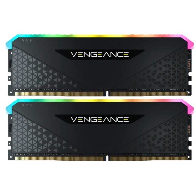 Купить ᐈ Кривой Рог ᐈ Низкая цена ᐈ Модуль памяти DDR4 2x16GB/3600 Corsair Vengeance RGB RS Black (CMG32GX4M2D3600C18)