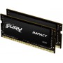 Купить ᐈ Кривой Рог ᐈ Низкая цена ᐈ Модуль памяти SO-DIMM 2x32GB/3200 DDR4 Kingston Fury Impact (KF432S20IBK2/64)