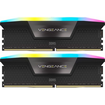 Купить ᐈ Кривой Рог ᐈ Низкая цена ᐈ Модуль памяти DDR5 2x16GB/7200 Corsair Vengeance RGB Black (CMH32GX5M2X7200C34)