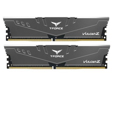 Купить ᐈ Кривой Рог ᐈ Низкая цена ᐈ Модуль памяти DDR4 2x8GB/3200 Team T-Force Vulcan Z Gray (TLZGD416G3200HC16FDC01)