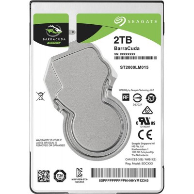 Купить ᐈ Кривой Рог ᐈ Низкая цена ᐈ Накопитель HDD 2.5" SATA 2.0TB Seagate BarraCuda 5400rpm 128MB (ST2000LM015)