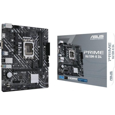 Купить ᐈ Кривой Рог ᐈ Низкая цена ᐈ Материнская плата Asus Prime H610M-K D4 Socket 1700