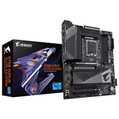 Купить ᐈ Кривой Рог ᐈ Низкая цена ᐈ Материнская плата Gigabyte B760 Aorus Elite AX DDR4 Socket 1700