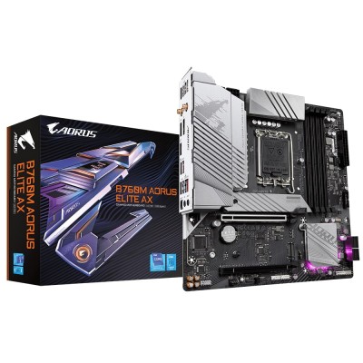 Купить ᐈ Кривой Рог ᐈ Низкая цена ᐈ Материнская плата Gigabyte B760M Aorus Elite AX Socket 1700