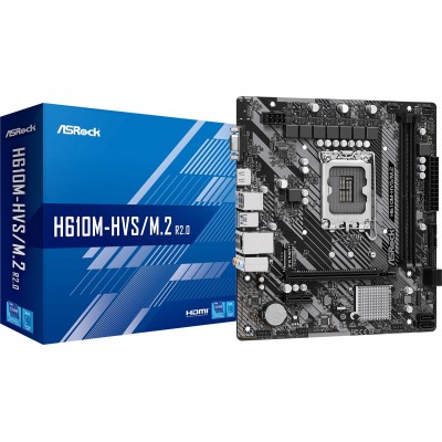 Купить ᐈ Кривой Рог ᐈ Низкая цена ᐈ Материнская плата ASRock H610M-HVS/M.2 R2.0 Socket 1700