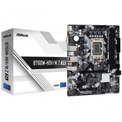 Купить ᐈ Кривой Рог ᐈ Низкая цена ᐈ Материнская плата ASRock B760M-HDV/M.2 D4 Socket 1700