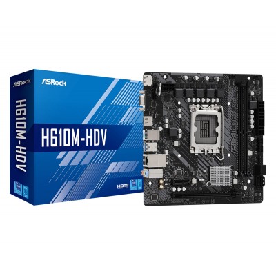 Купить ᐈ Кривой Рог ᐈ Низкая цена ᐈ Материнская плата ASRock H610M-HDV Socket 1700