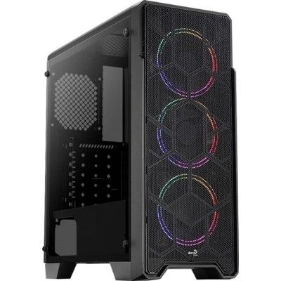 Купить ᐈ Кривой Рог ᐈ Низкая цена ᐈ Корпус AeroCool Ore Saturn FRGB-G-BK-v1 (ACCM-PV21033.11) Black без БП