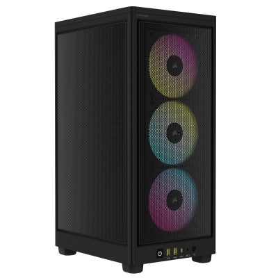 Купить ᐈ Кривой Рог ᐈ Низкая цена ᐈ Корпус Corsair 2000D RGB Airflow Black (CC-9011246-WW) без БП