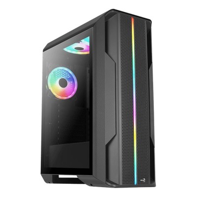 Купить ᐈ Кривой Рог ᐈ Низкая цена ᐈ Корпус AeroCool Splinter Duo-G-BK-v1 (ACCM-PB26033.11) Black без БП