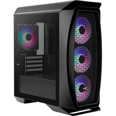 Купить ᐈ Кривой Рог ᐈ Низкая цена ᐈ Корпус AeroCool Aero One Mini Frost-G-BK-v1 (ACCS-PB18043.11) Black без БП