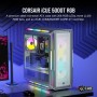 Купить ᐈ Кривой Рог ᐈ Низкая цена ᐈ Корпус Corsair iCUE 5000T RGB Tempered Glass White (CC-9011231-WW) без БП