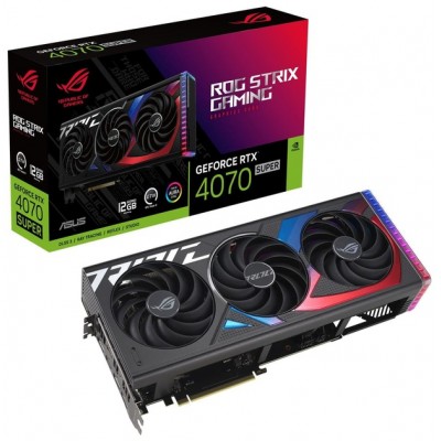 Купить ᐈ Кривой Рог ᐈ Низкая цена ᐈ Видеокарта GF RTX 4070 Super 12GB GDDR6X ROG Strix Gaming Asus (ROG-STRIX-RTX4070S-12G-GAMIN