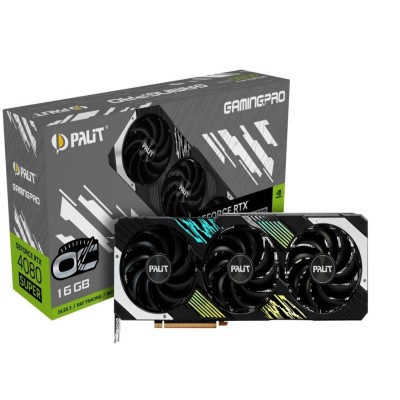 Купить ᐈ Кривой Рог ᐈ Низкая цена ᐈ Видеокарта GF RTX 4080 Super 16GB GDDR6X GamingPro OC Palit (NED408ST19T2-1032A)