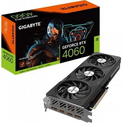 Купить ᐈ Кривой Рог ᐈ Низкая цена ᐈ Видеокарта GF RTX 4060 8GB GDDR6 Gaming OC Gigabyte (GV-N4060GAMING OC-8GD)