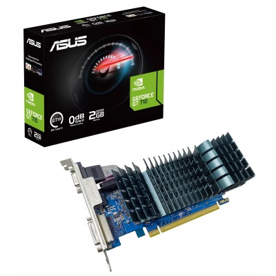 Купить ᐈ Кривой Рог ᐈ Низкая цена ᐈ Видеокарта GF GT 710 2GB GDDR3 Evo Asus (GT710-SL-2GD3-BRK-EVO)