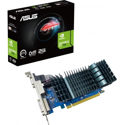 Купить ᐈ Кривой Рог ᐈ Низкая цена ᐈ Видеокарта GF GT 710 2GB GDDR5 Evo Asus (GT710-SL-2GD5-BRK-EVO)