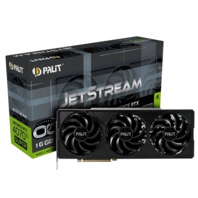 Купить ᐈ Кривой Рог ᐈ Низкая цена ᐈ Видеокарта GF RTX 4070 Super 12GB GDDR6X JetStream OC Palit (NED407ST19K9-1043J)