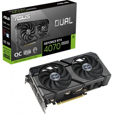 Купить ᐈ Кривой Рог ᐈ Низкая цена ᐈ Видеокарта GF RTX 4070 Super 12GB GDDR6X Dual EVO OC Asus (DUAL-RTX4070S-O12G-EVO)