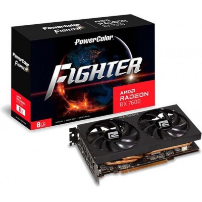 Купить ᐈ Кривой Рог ᐈ Низкая цена ᐈ Видеокарта AMD Radeon RX 7600 8GB GDDR6 Fighter PowerColor (RX 7600 8G-F)