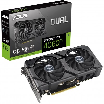 Купить ᐈ Кривой Рог ᐈ Низкая цена ᐈ Видеокарта GF RTX 4060 Ti 8GB GDDR6 Dual Evo OC Asus (DUAL-RTX4060TI-O8G-EVO)