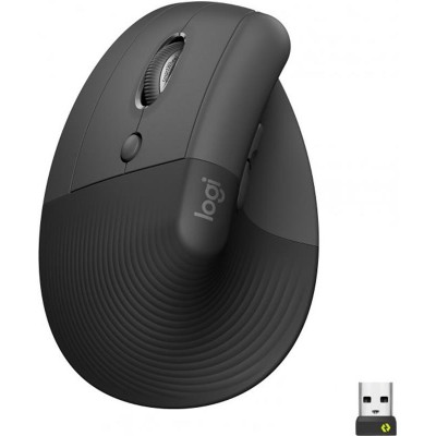 Купить ᐈ Кривой Рог ᐈ Низкая цена ᐈ Мышь беспроводная Logitech Lift Vertical Ergonomic Graphite (910-006474)