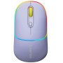 Купить ᐈ Кривой Рог ᐈ Низкая цена ᐈ Мышь беспроводная Canyon MW-22 Dual Band RGB Wireless Mountain Lavender (CNS-CMSW22ML)