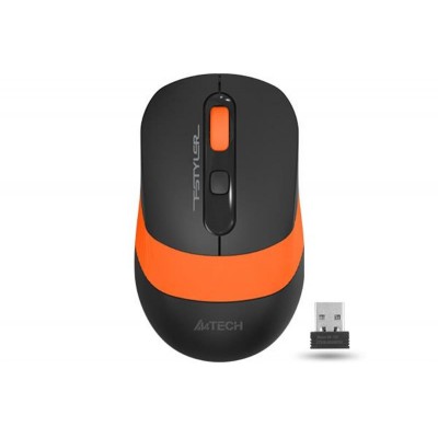 Купить ᐈ Кривой Рог ᐈ Низкая цена ᐈ Мышь беспроводная A4Tech FG10 Black/Orange USB