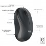 Купить ᐈ Кривой Рог ᐈ Низкая цена ᐈ Мышь беспроводная Logitech M240 Silent Charcoal (910-007119)