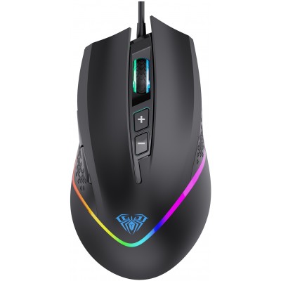 Купить ᐈ Кривой Рог ᐈ Низкая цена ᐈ Мышь Aula F805 Wired gaming mouse with 7 keys Black (6948391212906)