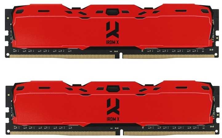 Купить ᐈ Кривой Рог ᐈ Низкая цена ᐈ Модуль памяти DDR4 2x8GB/3200 Goodram IRDM X Red (IR-XR3200D464L16SA/16GDC)